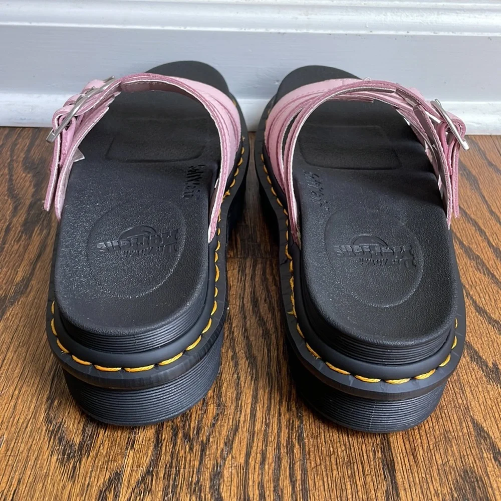 Dr Martens Docs Soft Wair Blaire Slide Sandals Platform Pink - Picture 5 of 8